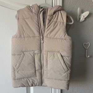 Kids Beige Puffer Vest